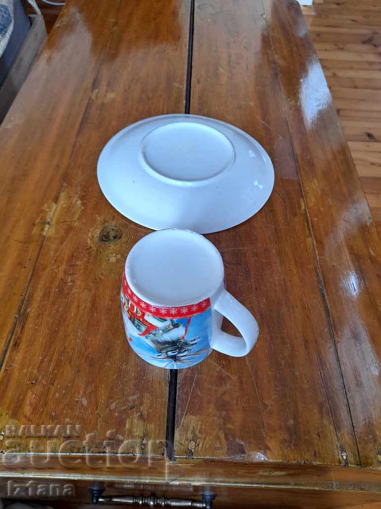 Стара коледна чиния,чаша - 7 Стара коледна чиния,чаша - 7