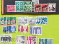 Swiss postage stamps 53 pieces