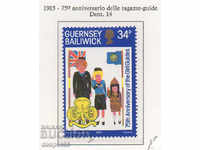 1985. Guernsey. 75 de ani de mișcare cercetașă pentru fete.
