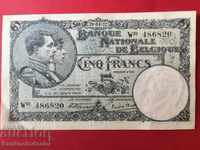 Belgium 5 Francs 28.04.1922 Pick 93 Ref 6820 aUnc