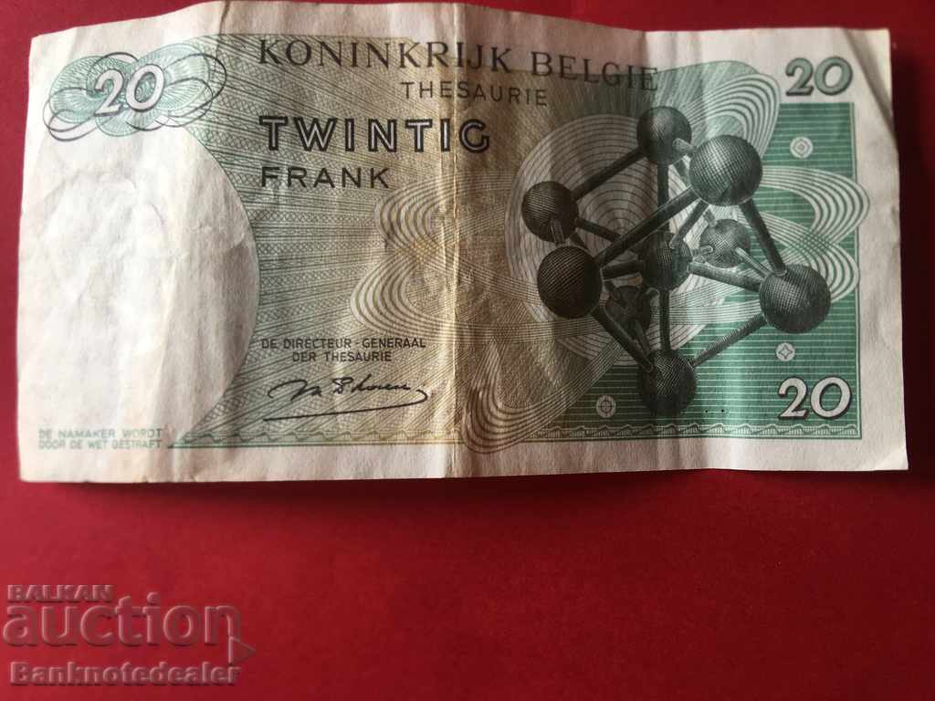 Belgium 20 Francs 1964 Pick 138 Ref 6317 with price 2.50 BGN | € 1.28 Belgium 20 Francs 1964 Pick 138 Ref 6317 with price 2.50 BGN | € 1.28