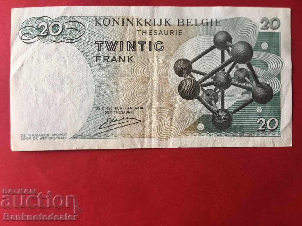 Belgium 20 Francs 1964 Pick 138 Ref 7798 with price 4.00 BGN | € 2.05 Belgium 20 Francs 1964 Pick 138 Ref 7798 with price 4.00 BGN | € 2.05