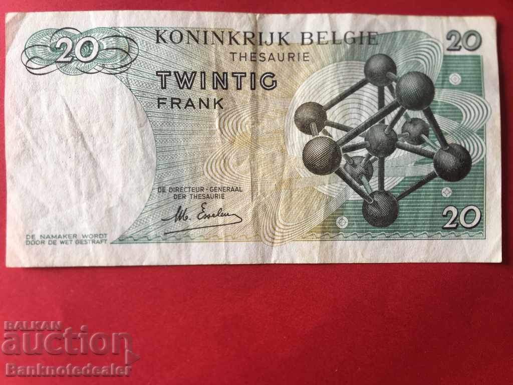 Belgium 20 Francs 1964 Pick 138 Ref 8518 with price 3.00 BGN | € 1.53 Belgium 20 Francs 1964 Pick 138 Ref 8518 with price 3.00 BGN | € 1.53