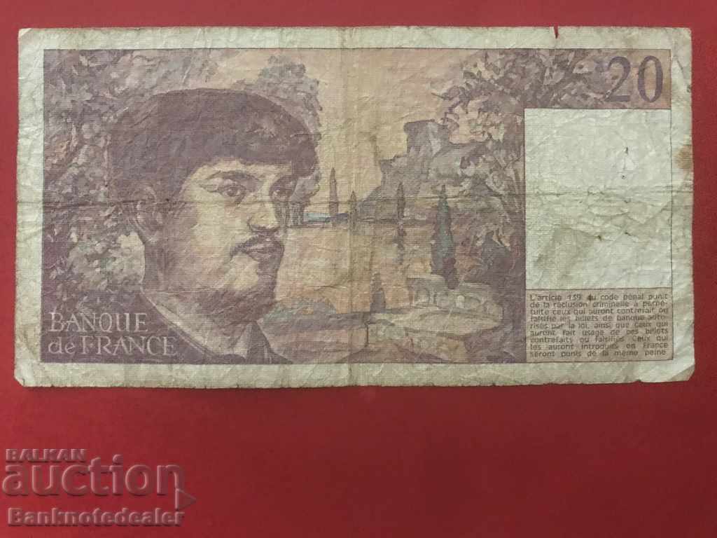 France 20 francs 1980 Pick 151 Ref 1586 with price 4.00 BGN | € 2.05 France 20 francs 1980 Pick 151 Ref 1586 with price 4.00 BGN | € 2.05