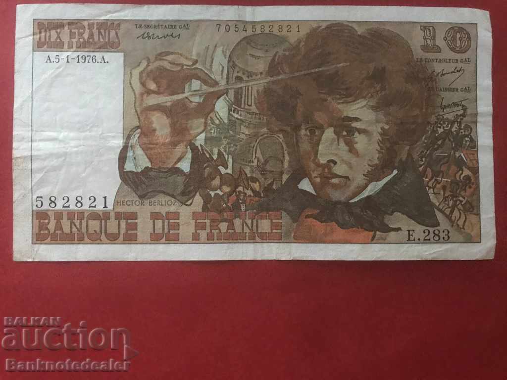 Franța 10 franci 1976 Pick 150 Ref 2881