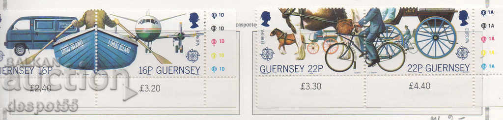1988. Guernsey. Europa - Transporturi și comunicații.