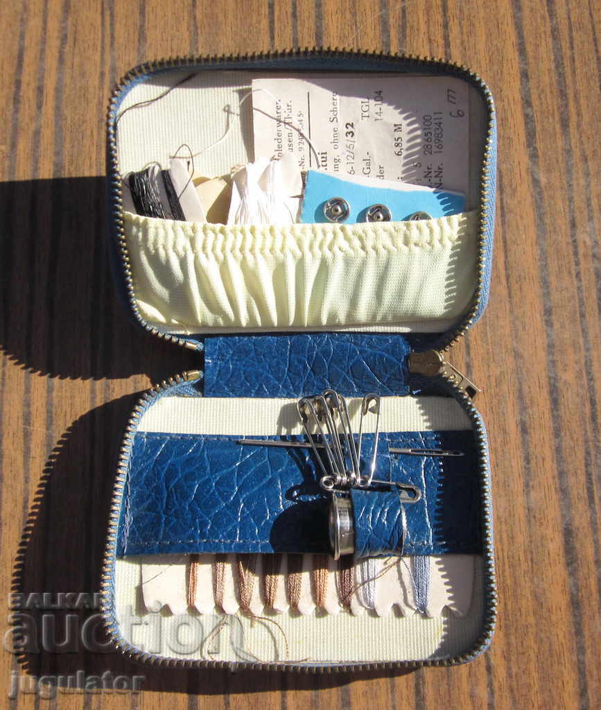 old unused German tourist sewing kit