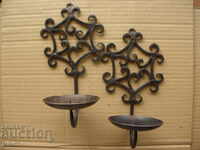 Wall candlesticks (sconces) - wrought iron.
