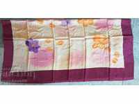Silk painted towel / 110 cm