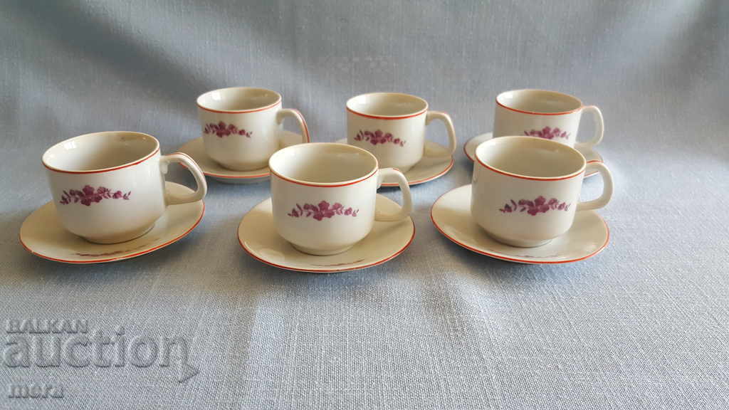 Porcelain coffee set - Kosta Yordanov - Vidin with price 40.00 BGN | € 20.45 Porcelain coffee set - Kosta Yordanov - Vidin with price 40.00 BGN | € 20.45