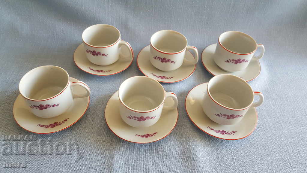Auction Porcelain coffee set - Kosta Yordanov - Vidin Auction Porcelain coffee set - Kosta Yordanov - Vidin