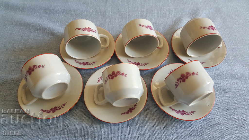 Porcelain coffee set - Kosta Yordanov - Vidin - 6 Porcelain coffee set - Kosta Yordanov - Vidin - 6