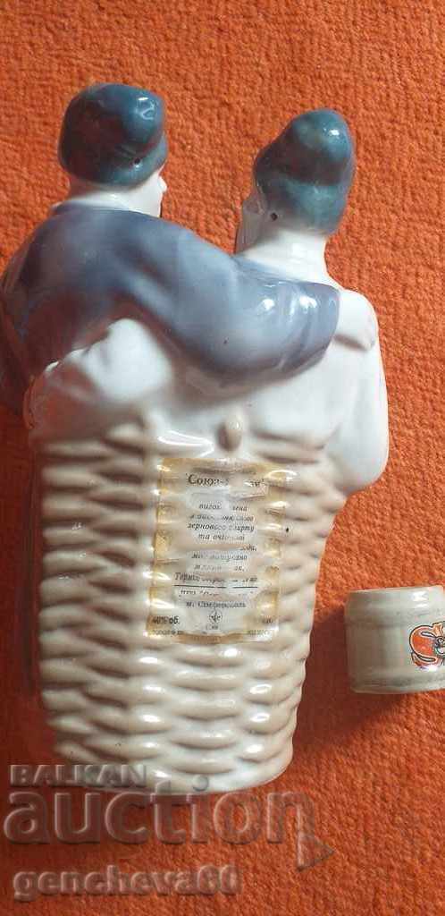 Auction  COLLECTIBLE Russian porcelain bottle, porcelain