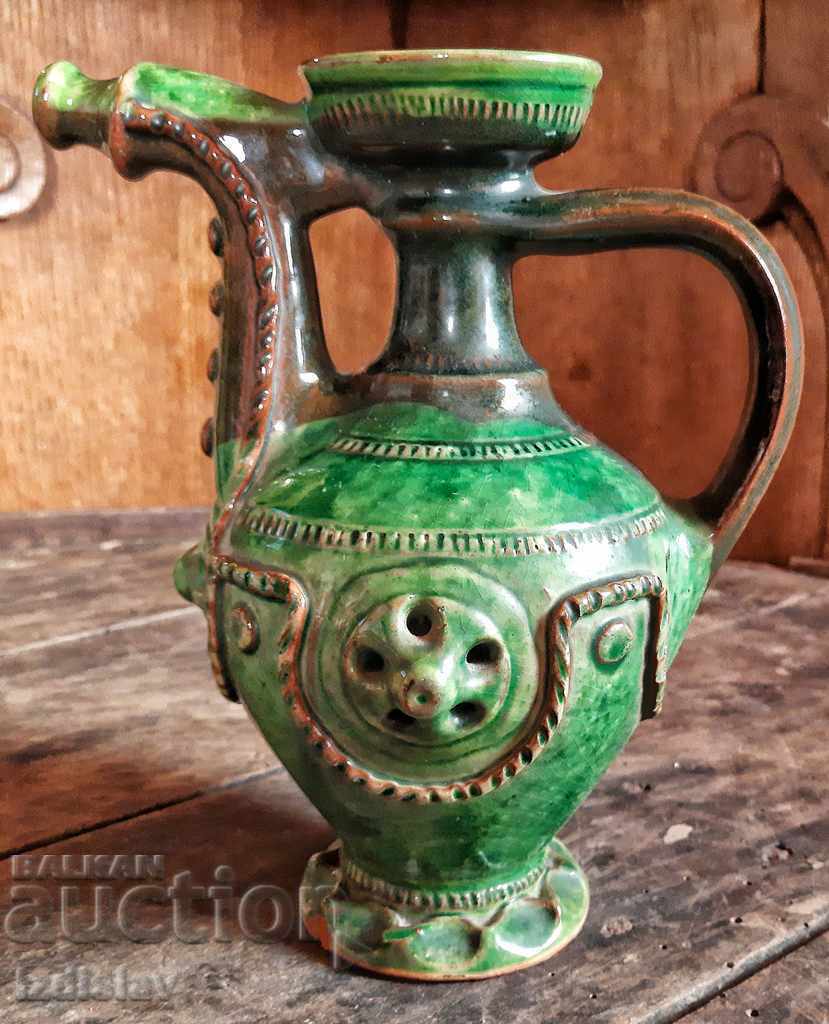 Unique ceramic krondir, pitcher, vinegar