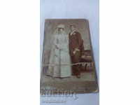 Photo Honeymooners 1899 Cardboard