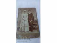 Снимка Младоженци 1899 Картон