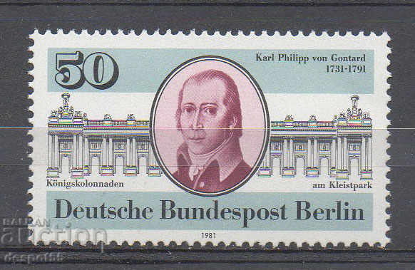 1981. Βερολίνο. Ο Carl Philipp von Gontard είναι αρχιτέκτονας.