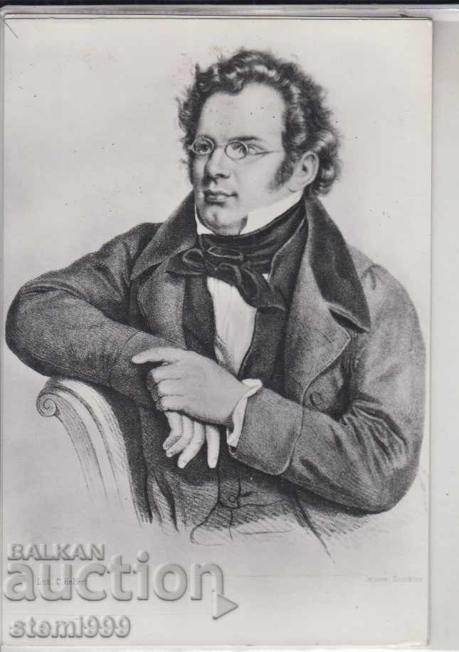 Carte poștală MUZICĂ Schubert