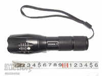 POLICE CREE T6 flashlight with zoom 250000W - 1000 lumens