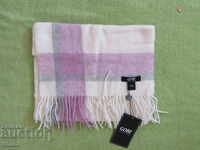 New cashmere scarf GOBI-purple and white, Mongolia