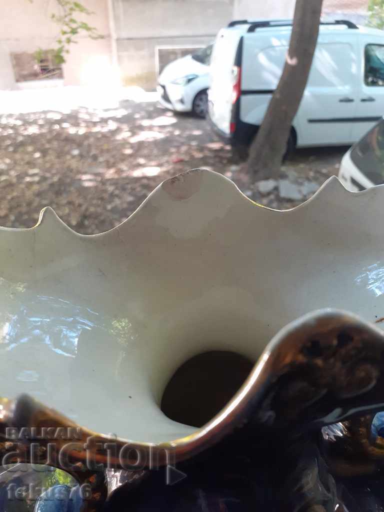 Amazing old English cobalt watch with gilding two vases - 7 Amazing old English cobalt watch with gilding two vases - 7