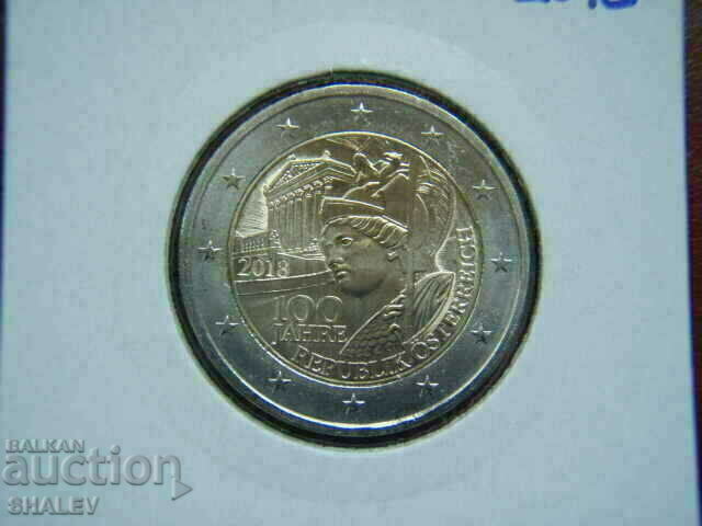 Auction 2 euro 2018 Austria "Republic" - Unc (2 euro) Auction 2 euro 2018 Austria "Republic" - Unc (2 euro)