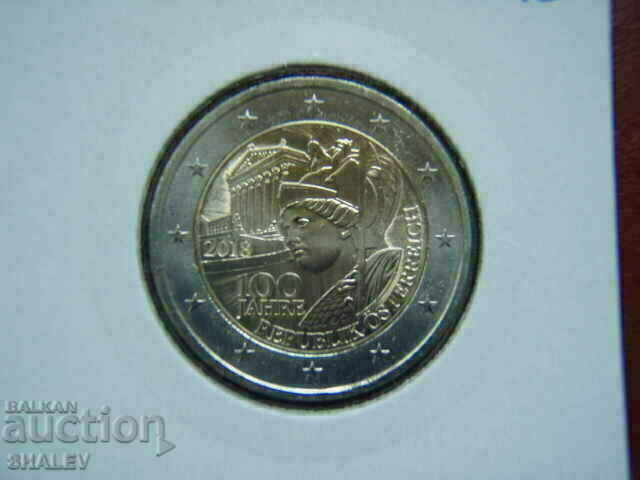 Delivery of 2 euro 2018 Austria "Republic" - Unc (2 euro) Delivery of 2 euro 2018 Austria "Republic" - Unc (2 euro)