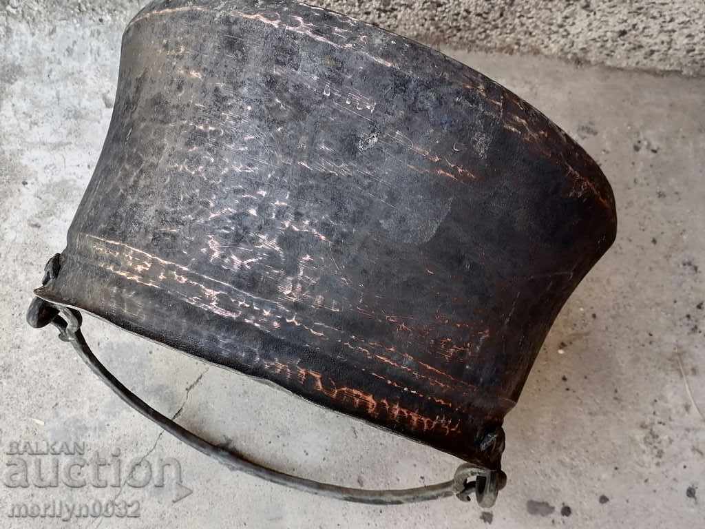 Old harania, copper vessel, large cauldron, copper, dustpan - 7 Old harania, copper vessel, large cauldron, copper, dustpan - 7