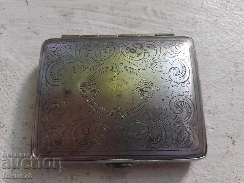 Old small engraved cigarette case