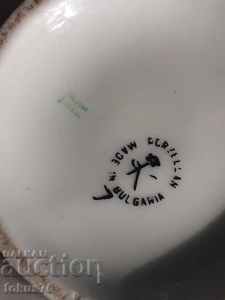 Excellent Bulgarian porcelain jug with stamps - 5 Excellent Bulgarian porcelain jug with stamps - 5