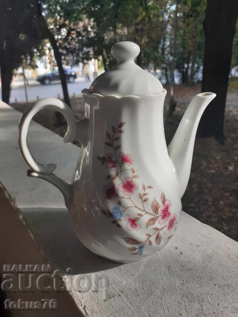Excellent Bulgarian porcelain jug with stamps Excellent Bulgarian porcelain jug with stamps