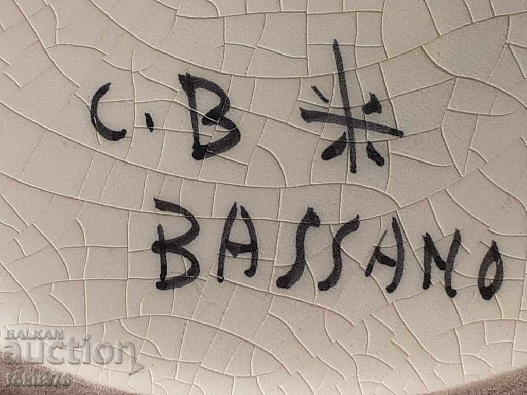 Old and rare collector's plate for Bassano porcelain wall with price 190.00 BGN | € 97.15 Old and rare collector's plate for Bassano porcelain wall with price 190.00 BGN | € 97.15