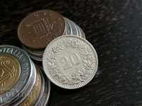 Coin - Switzerland - 20 rapen 1961