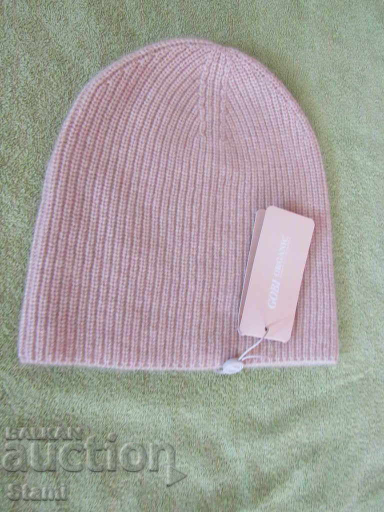 Women's/Men's GOBI Knitted Hat, 100% Cashmere, Mongolia