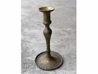 Renaissance bronze candlestick candle