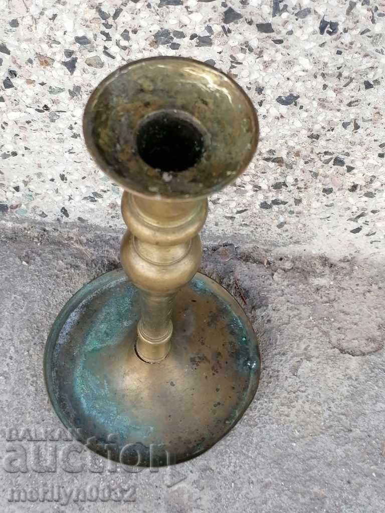 Renaissance bronze candlestick candle - 6 Renaissance bronze candlestick candle - 6