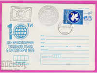 267676 / България ИПТЗ 1979 Ден на UPU - 9 октомври