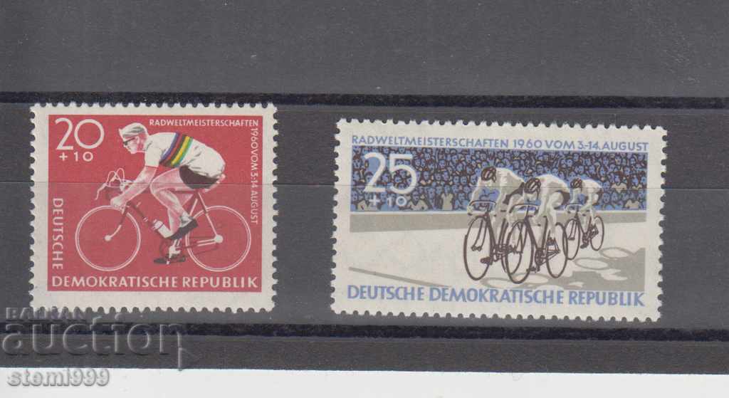 Stamps 1960 DDR Cycling Sports