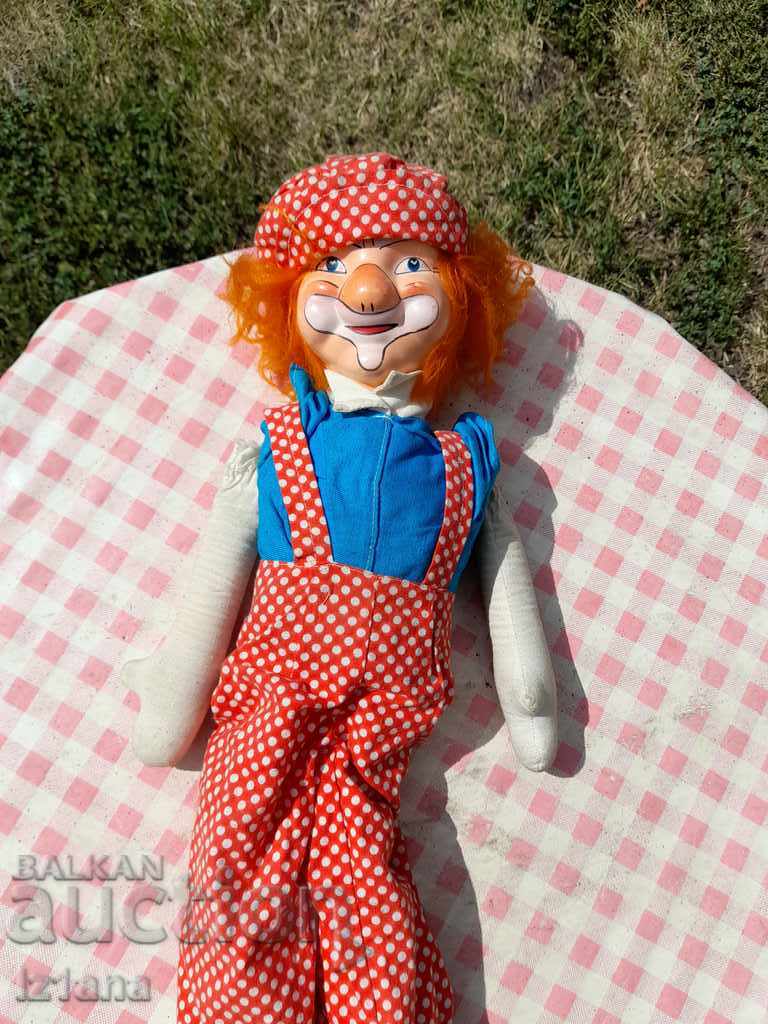 Old doll, clown with price 20.00 BGN | € 10.23 Old doll, clown with price 20.00 BGN | € 10.23