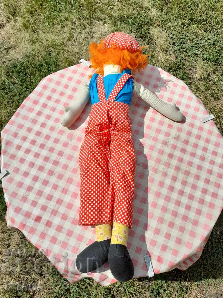 Old doll, clown - 5 Old doll, clown - 5