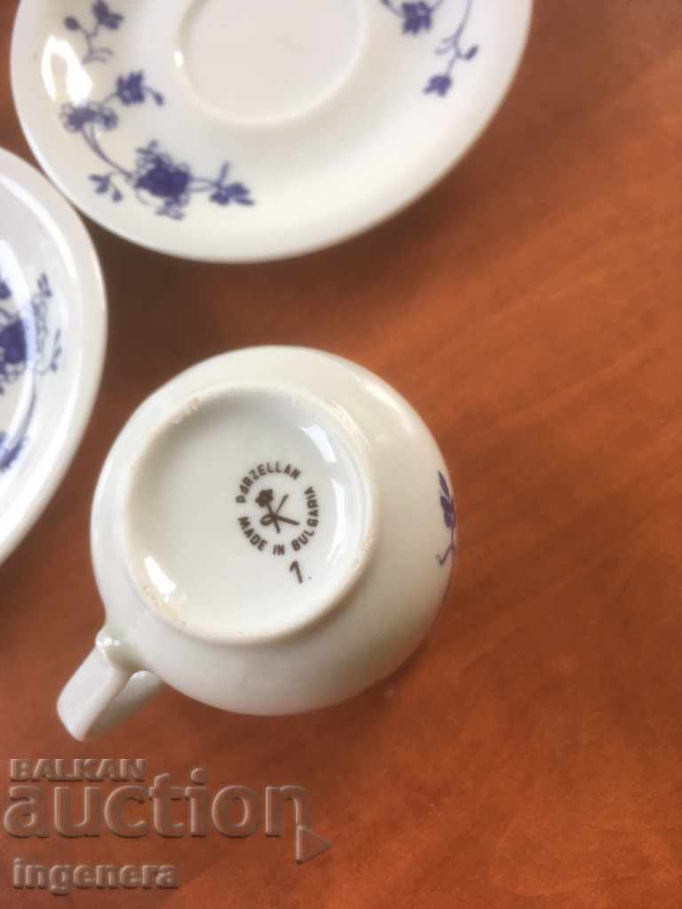 SET DE PLACE DE PORȚELANĂ PENTRU CAFE-BULGARIA-4 BUC - 5