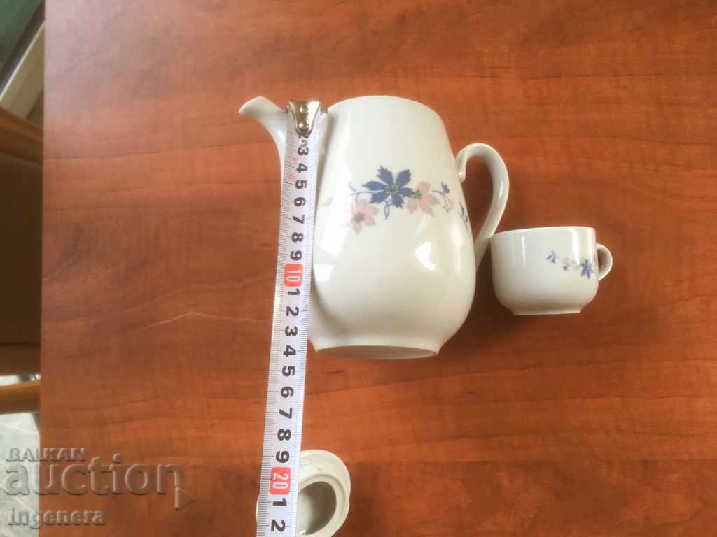 PORCELAIN JUG GLASS BULGARIA with price 18.00 BGN | € 9.20 PORCELAIN JUG GLASS BULGARIA with price 18.00 BGN | € 9.20