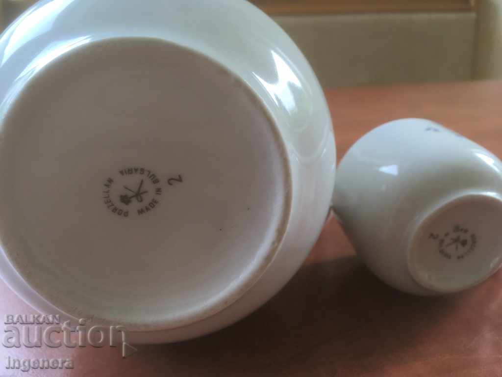 PORCELAIN JUG GLASS BULGARIA - 5 PORCELAIN JUG GLASS BULGARIA - 5