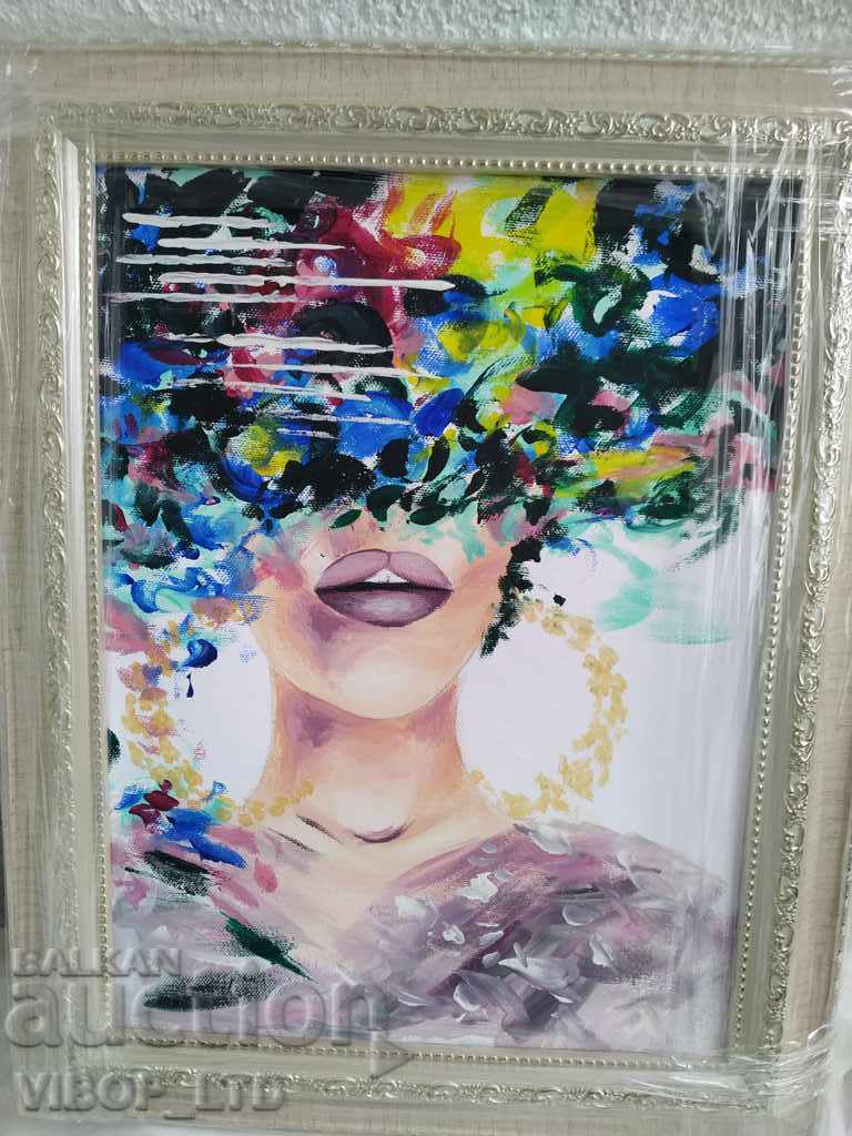 Auction ABSTRACT LOVE, oil painting on canvas, signature frame Auction ABSTRACT LOVE, oil painting on canvas, signature frame