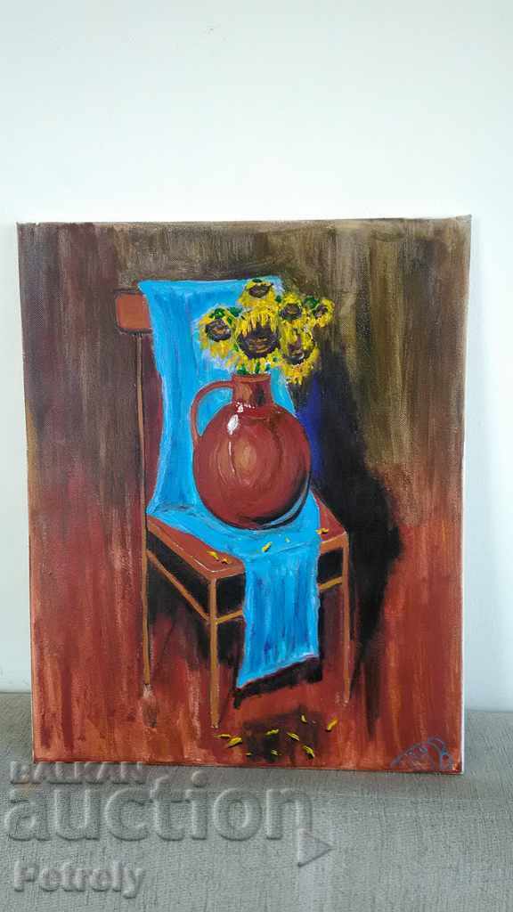 Oil on canvas with price 100.00 BGN | € 51.13 Oil on canvas with price 100.00 BGN | € 51.13