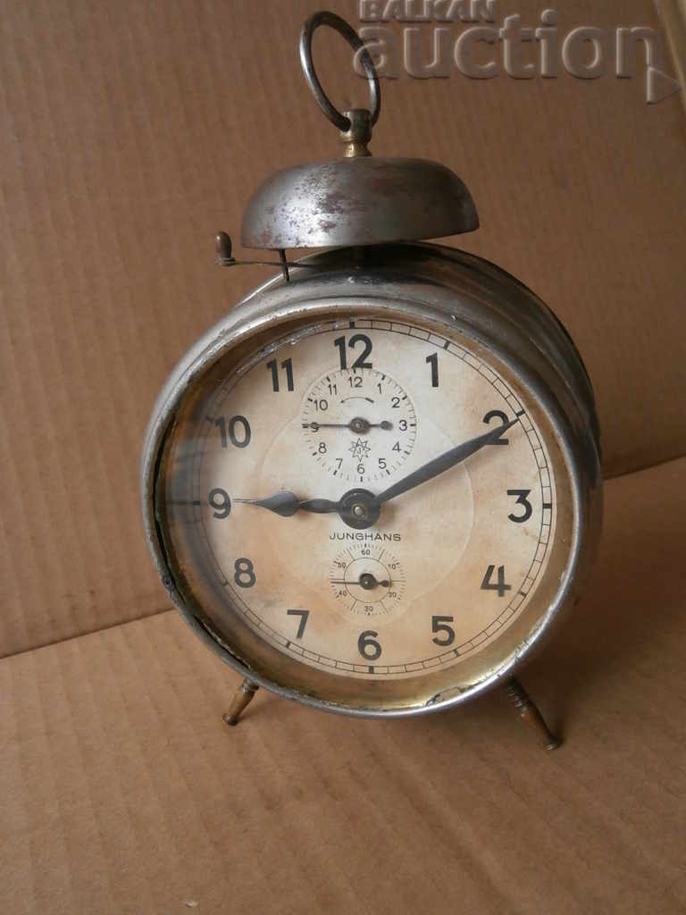 Аукцион Часовник будилник Юнгханс Junghans нач на 20-ти век Аукцион Часовник будилник Юнгханс Junghans нач на 20-ти век