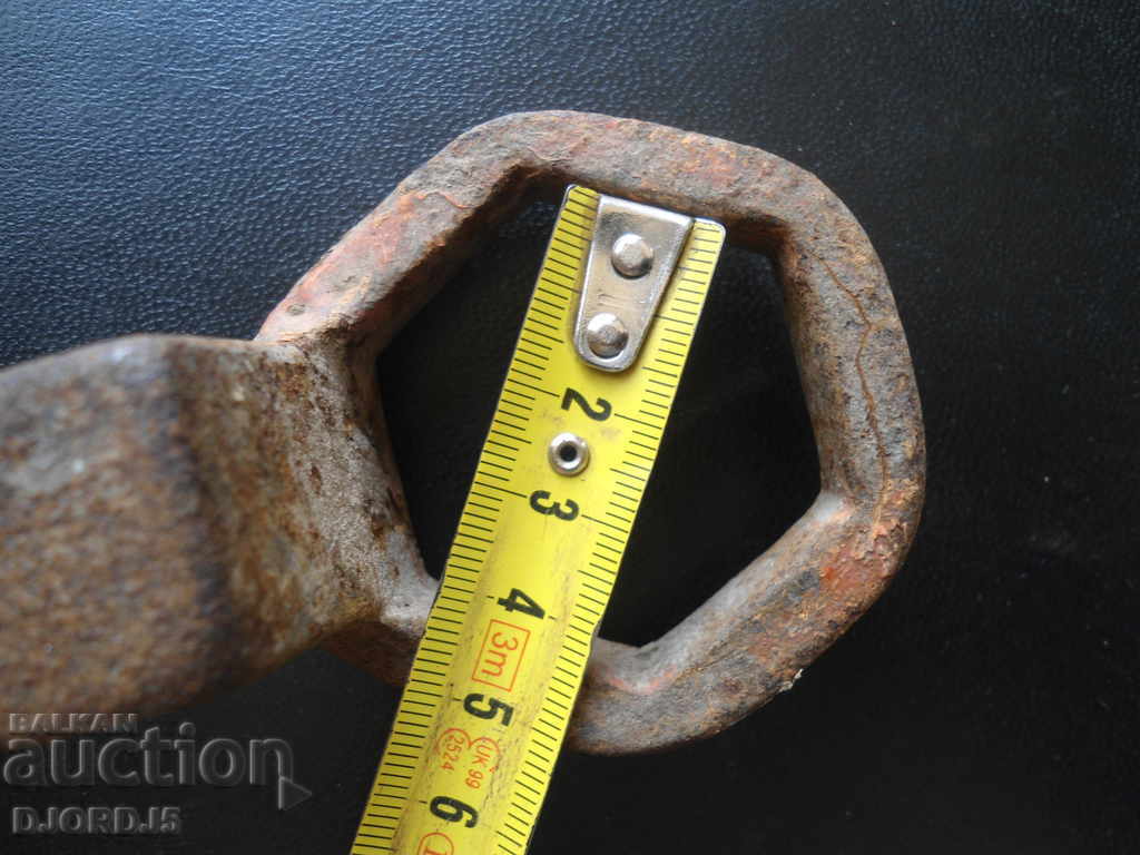 Auction Old wrought iron key, cart, carriage Auction Old wrought iron key, cart, carriage