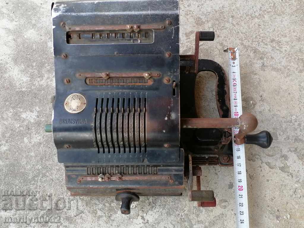 Mașină de calcul germană BRUNSVIGA calculator numărător - 5 Mașină de calcul germană BRUNSVIGA calculator numărător - 5