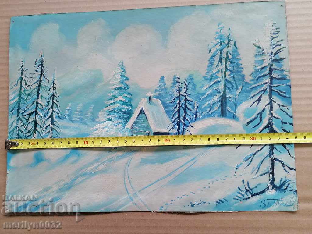 Old watercolor early 20th century picture color - 5 Old watercolor early 20th century picture color - 5