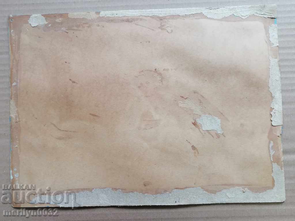 Old watercolor early 20th century picture color - 6 Old watercolor early 20th century picture color - 6